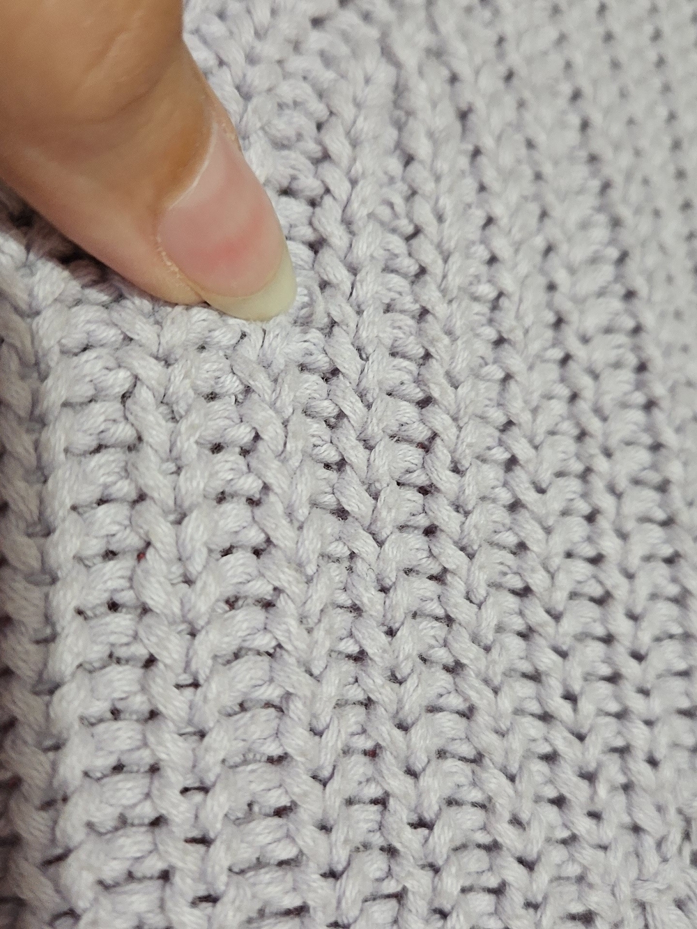 The Drop Lilac Cable-knit Sweater, XL - Picture 6 of 13